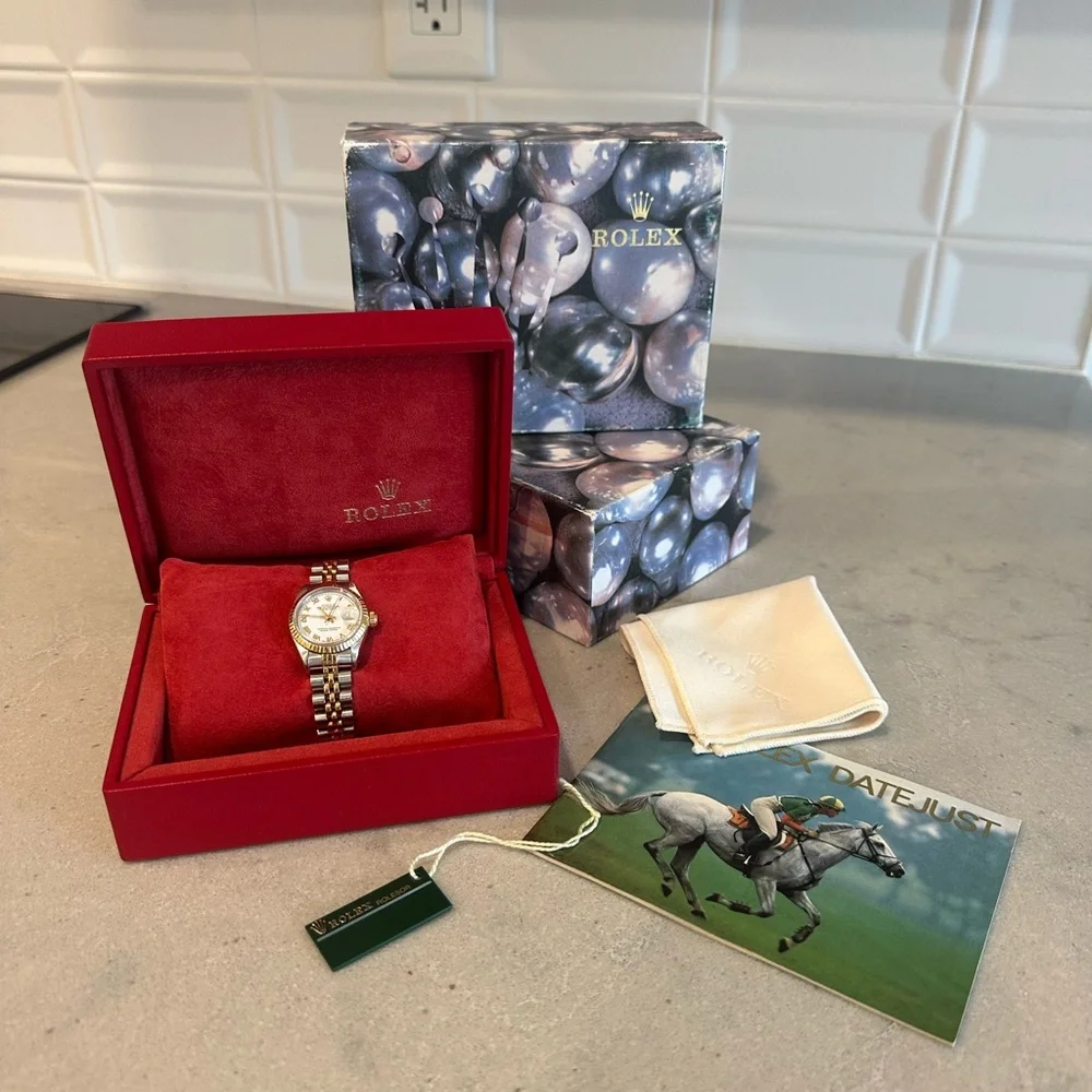 Rolex Two-Tone Jubilee Ladies Watch with White Roman Dial 26mm - Picture 2 of 8